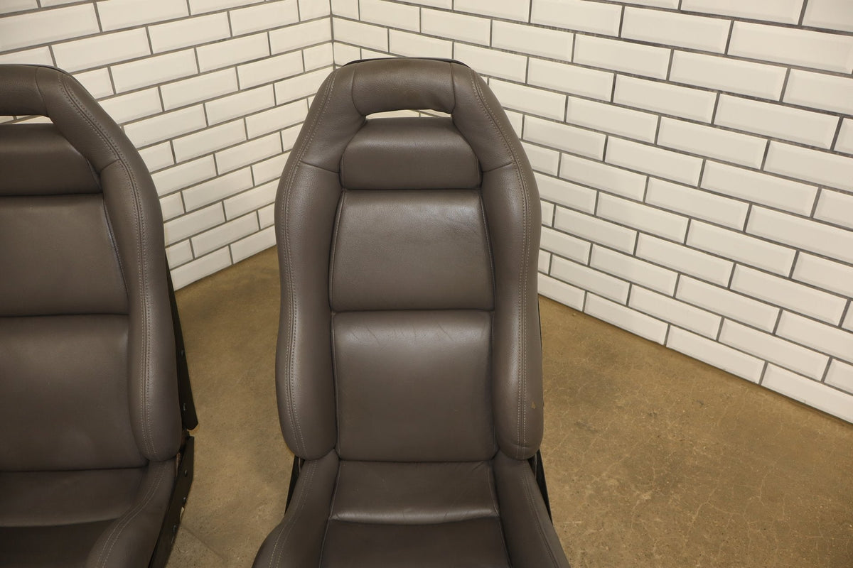 1992-1995 Dodge Viper RT/10 Gray Leather Seats Pair OEM Low Mile 15k
