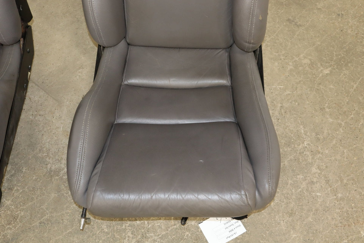 1992-1995 Dodge Viper RT/10 Gray Leather Seats Pair OEM Low Mile 15k