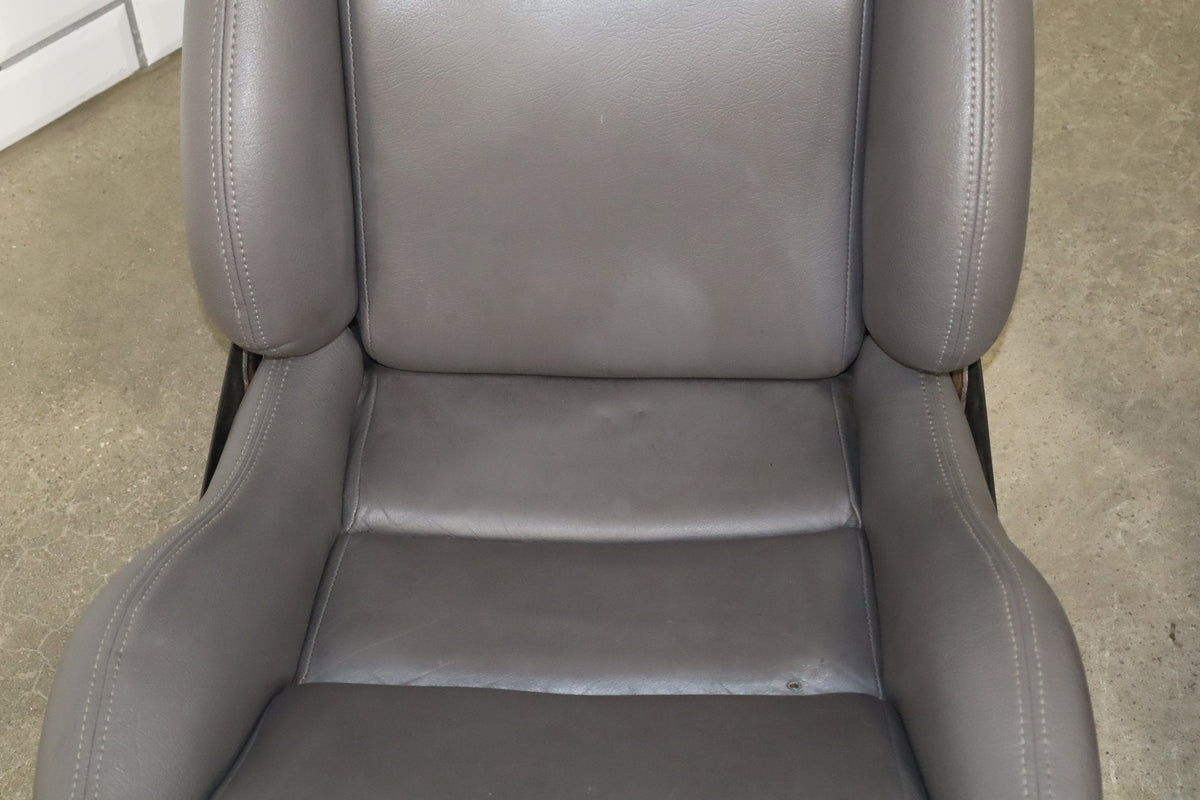 1992-1995 Dodge Viper RT/10 Gray Leather Seats Pair OEM Low Mile 15k