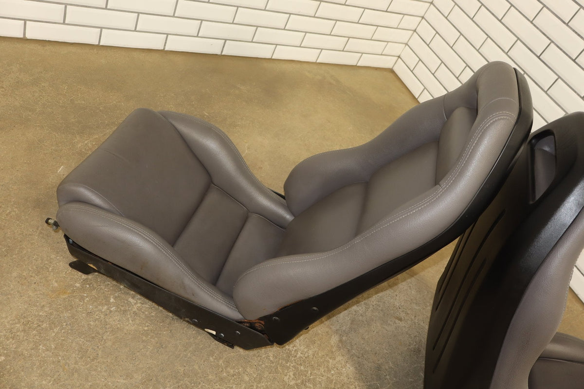 1992-1995 Dodge Viper RT/10 Gray Leather Seats Pair OEM Low Mile 15k