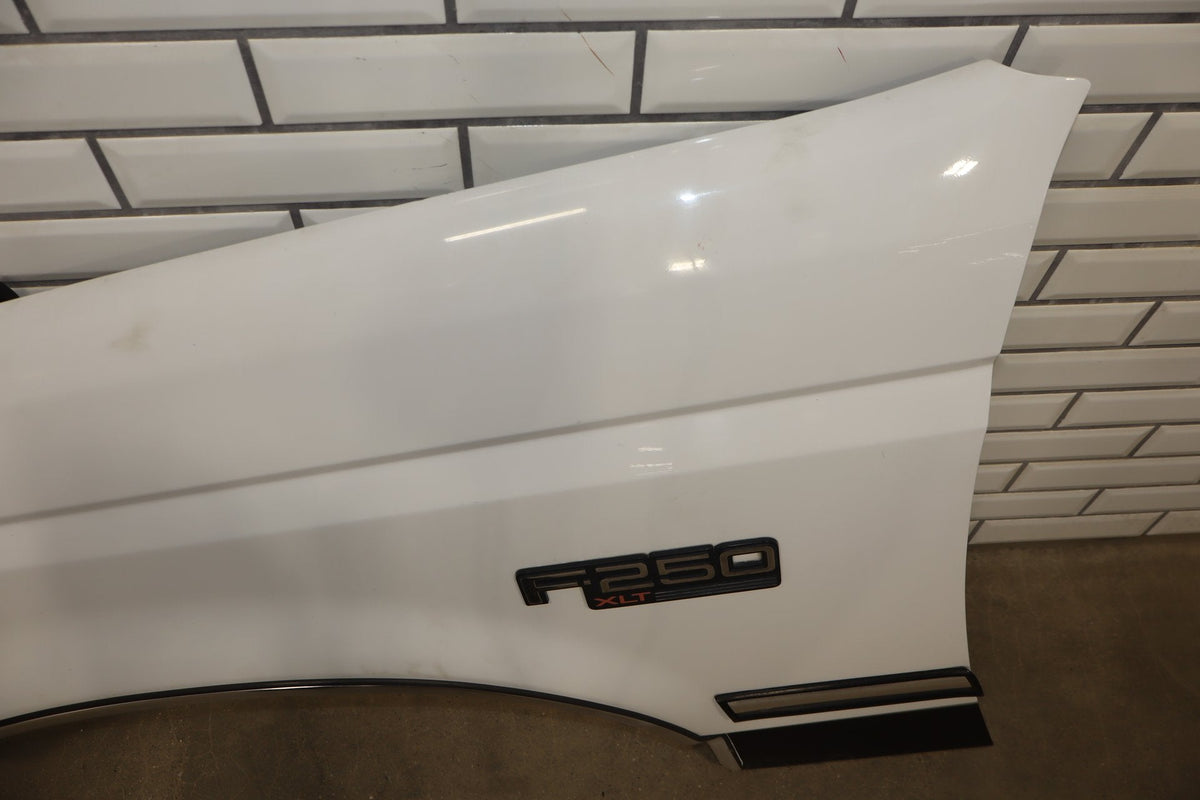 1992-1997 Ford Series OBS F150 F250 F350 Driver Left LH Fender Oxford White