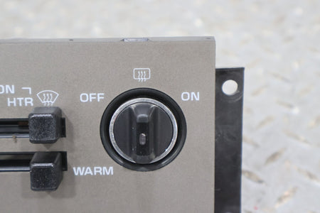 1992 Chevrolet Caprice- Heater/AC Controls