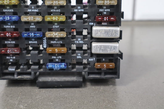 1992 GMC Sierra GMT400 5.7 Gasoline Cabin Fuse Box