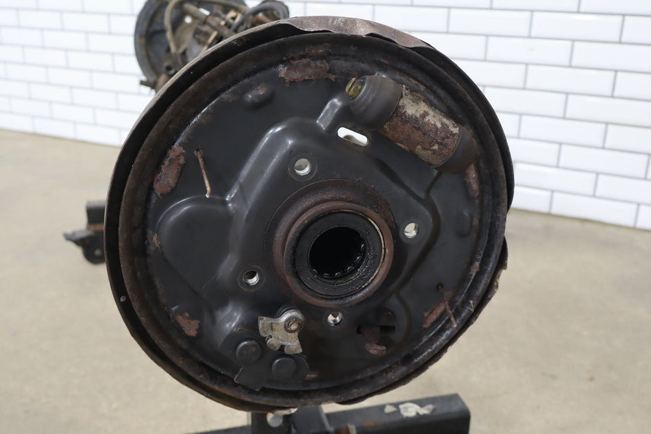 1992 Toyota Land Cruiser FJ80 Rear Axle Housing w/ Backing Plates Drum