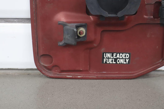 1992 Toyota Land Cruiser Gasoline Fuel Filler Door *Med Red Pearl 3H4* W/Hinge