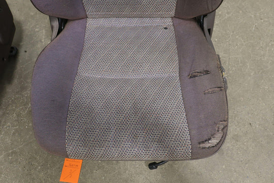 1992 Toyota Land Cruiser Right & Left Front Manual Cloth Seats *Heavy Wear*