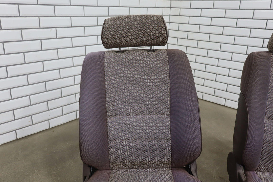 1992 Toyota Land Cruiser Right & Left Front Manual Cloth Seats *Heavy Wear*