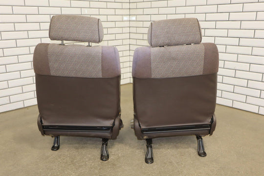 1992 Toyota Land Cruiser Right & Left Front Manual Cloth Seats *Heavy Wear*