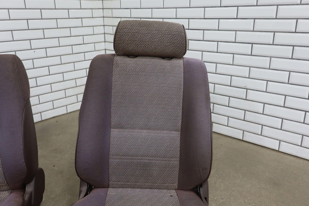 1992 Toyota Land Cruiser Right & Left Front Manual Cloth Seats *Heavy Wear*