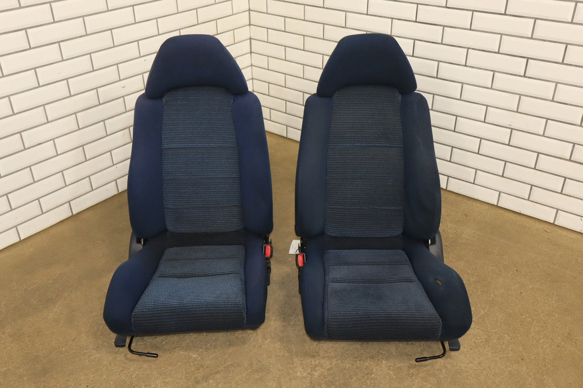 1992 Toyota MR2 Base Cloth Seats Set Blue ff82