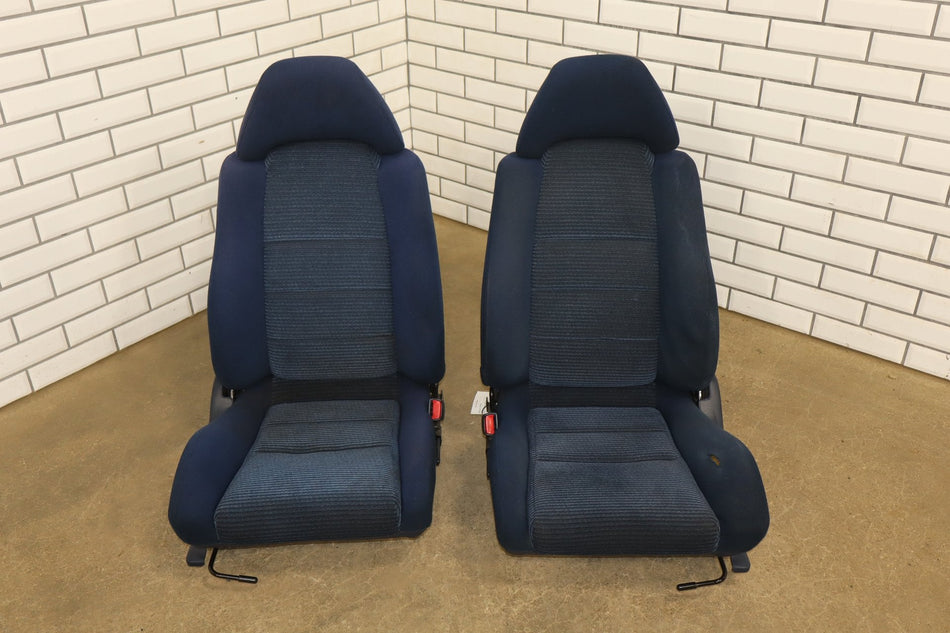1992 Toyota MR2 Base Cloth Seats Set Blue ff82