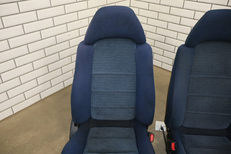 1992 Toyota MR2 Base Cloth Seats Set Blue ff82