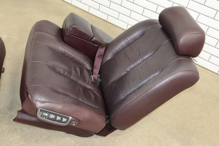 1993-1996 Cadillac Fleetwood Brougham Leather Power Seats Set Bordeaux Red 75