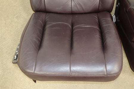1993-1996 Cadillac Fleetwood Brougham Leather Power Seats Set Bordeaux Red 75
