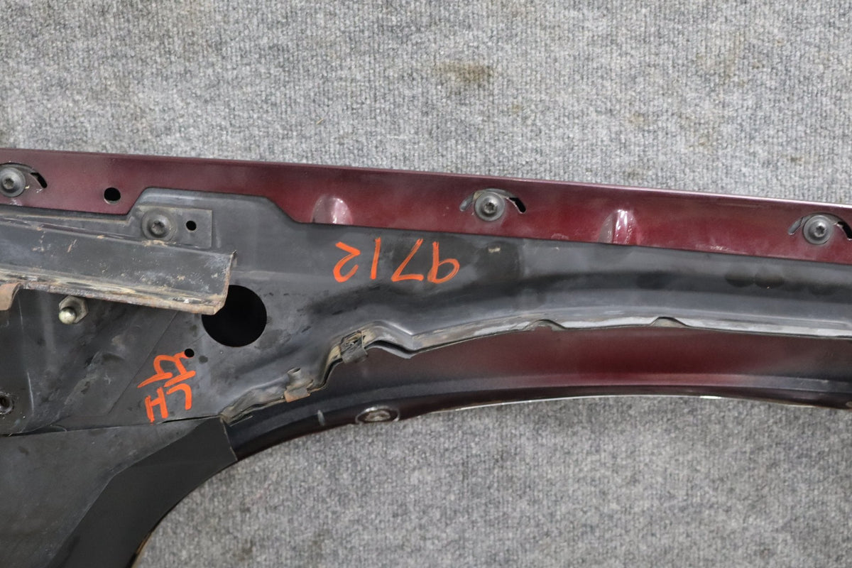 1993-1996 Cadillac Fleetwood Brougham Left Fender 12522160 Dark Cherry 77 12522160
