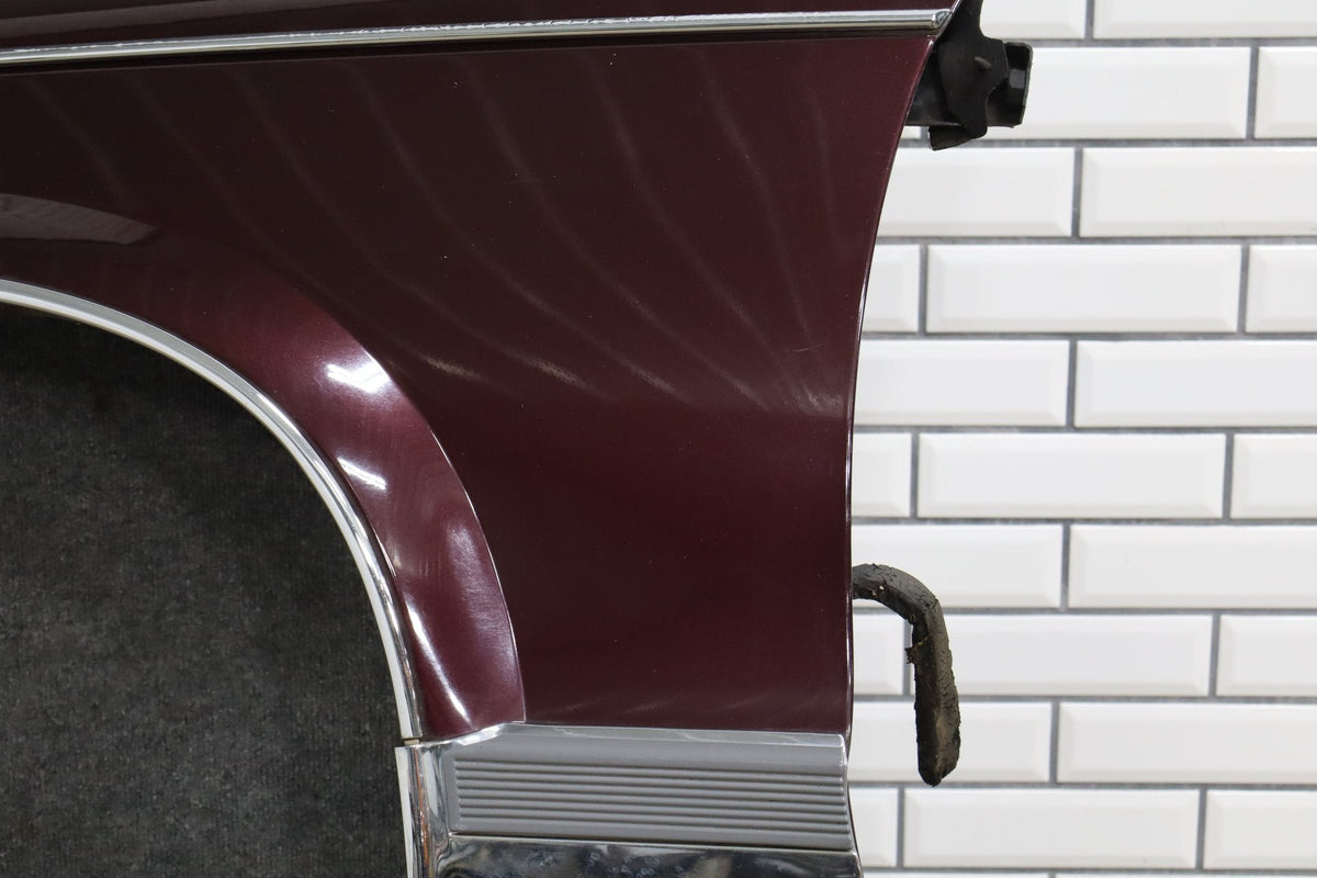 1993-1996 Cadillac Fleetwood Brougham Left Fender 12522160 Dark Cherry 77 12522160