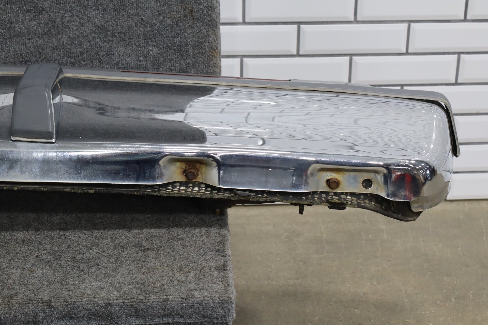 1993-1996 Cadillac Fleetwood Brougham Rear Bumper - Chrome OEM