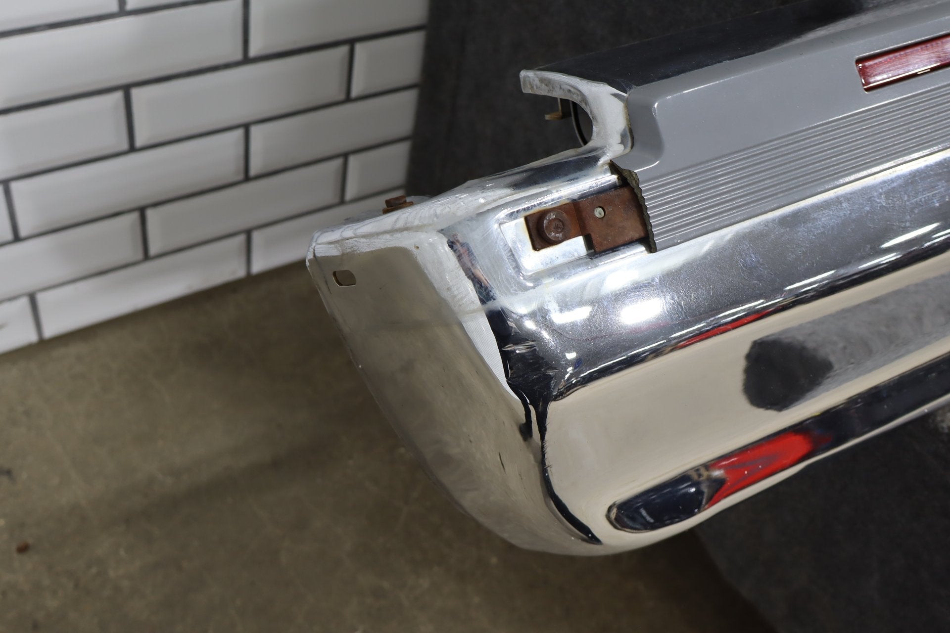 1993-1996 Cadillac Fleetwood Brougham Rear Bumper - Chrome OEM