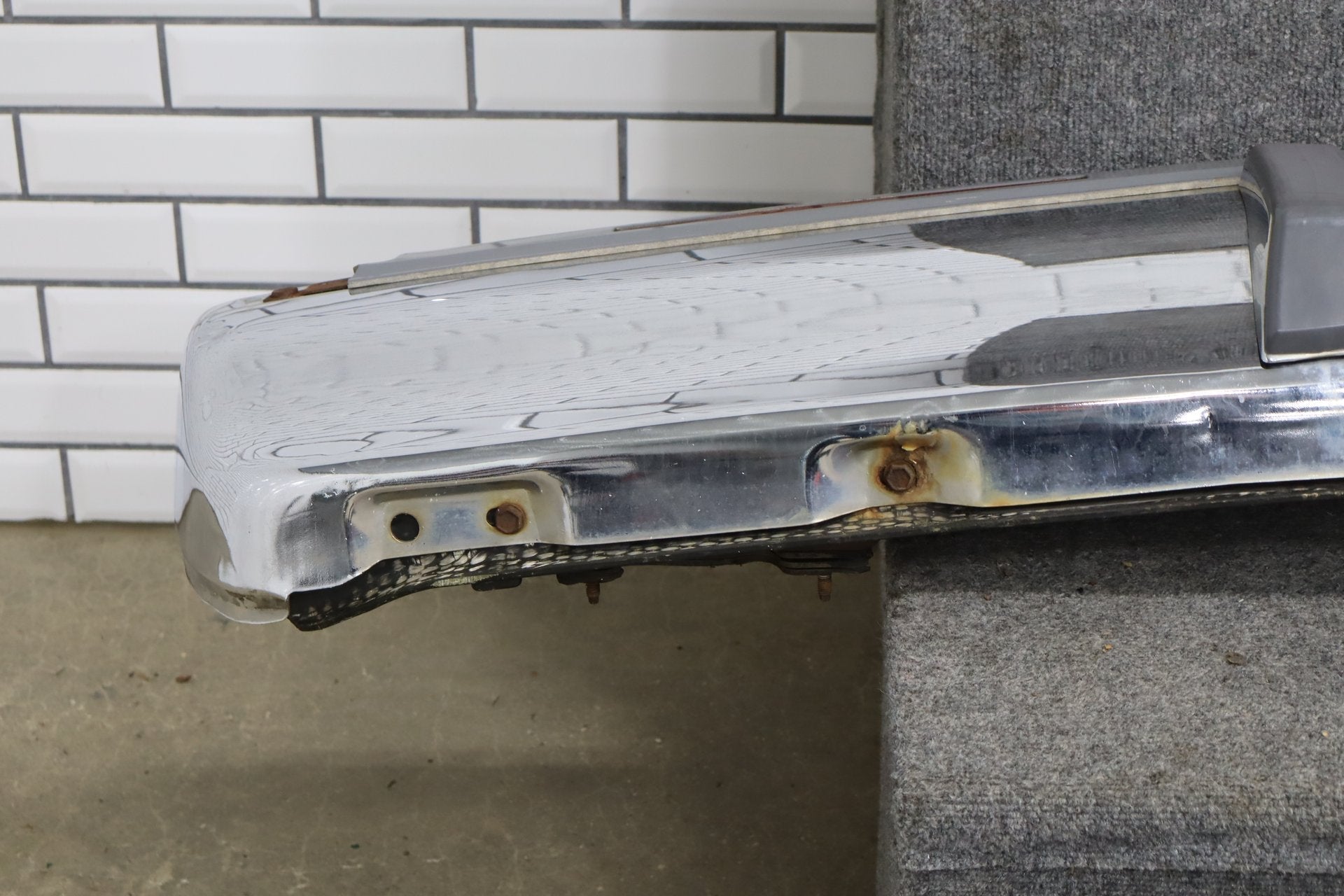 1993-1996 Cadillac Fleetwood Brougham Rear Bumper - Chrome OEM