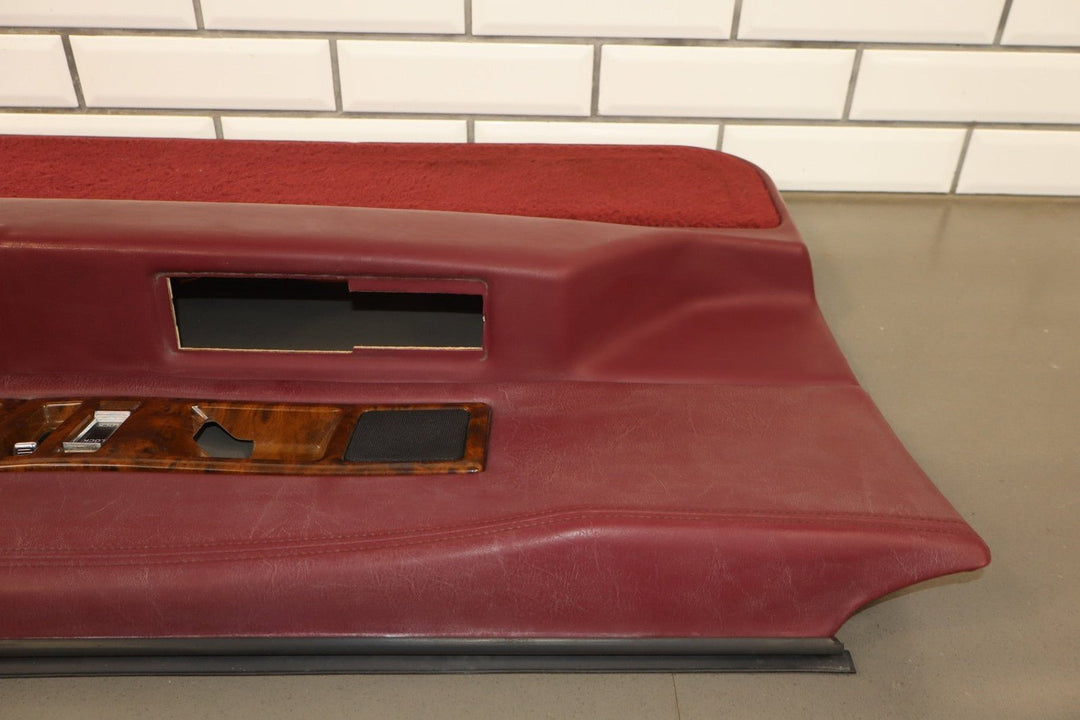 1993 - 1996 Cadillac Fleetwood Brougham Right Front Interior Trim Panel Garnet Red
