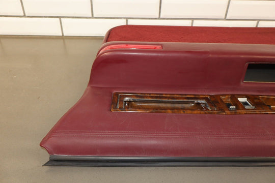 1993 - 1996 Cadillac Fleetwood Brougham Right Front Interior Trim Panel Garnet Red