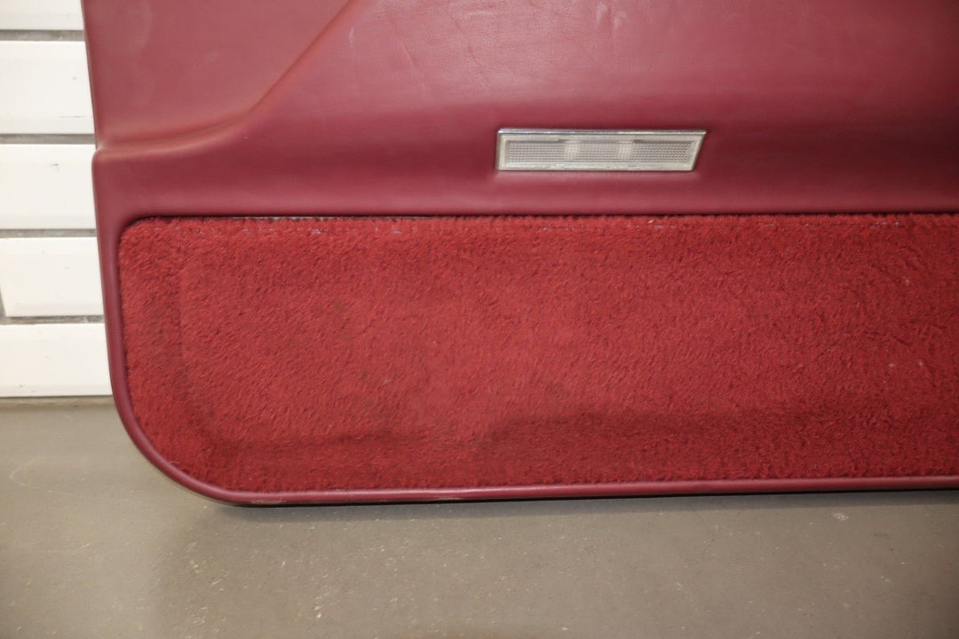1993 - 1996 Cadillac Fleetwood Brougham Right Front Interior Trim Panel Garnet Red