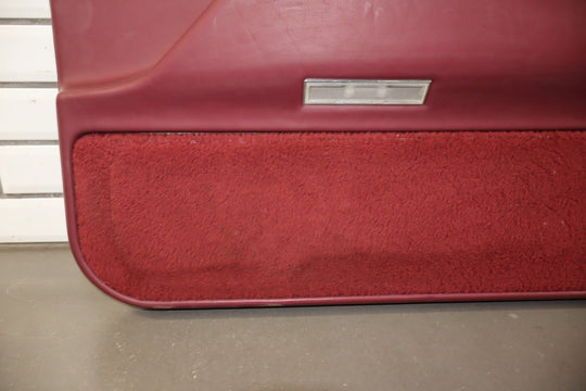 1993 - 1996 Cadillac Fleetwood Brougham Right Front Interior Trim Panel Garnet Red
