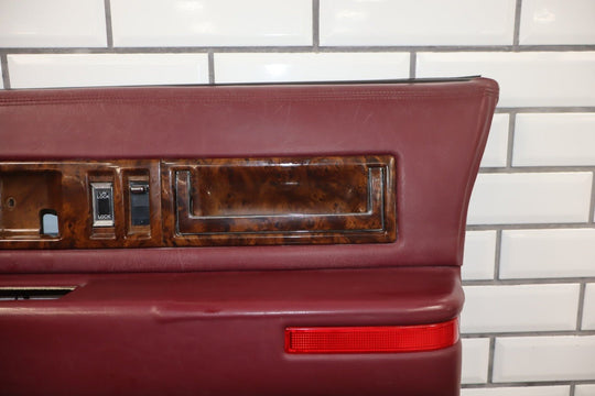 1993 - 1996 Cadillac Fleetwood Brougham Right Front Interior Trim Panel Garnet Red