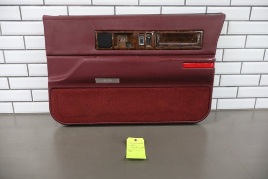 1993 - 1996 Cadillac Fleetwood Brougham Right Front Interior Trim Panel Garnet Red