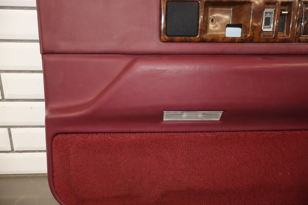 1993 - 1996 Cadillac Fleetwood Brougham Right Front Interior Trim Panel Garnet Red