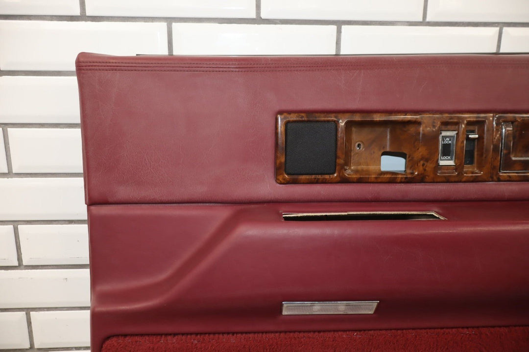 1993 - 1996 Cadillac Fleetwood Brougham Right Front Interior Trim Panel Garnet Red