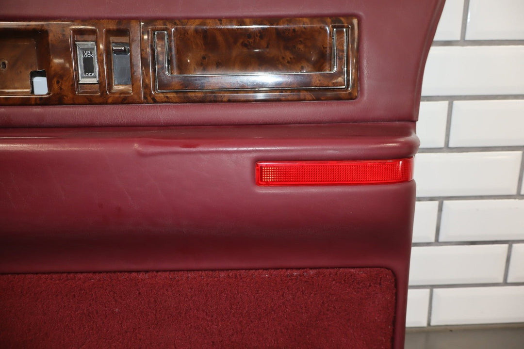 1993 - 1996 Cadillac Fleetwood Brougham Right Front Interior Trim Panel Garnet Red