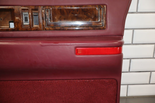 1993 - 1996 Cadillac Fleetwood Brougham Right Front Interior Trim Panel Garnet Red