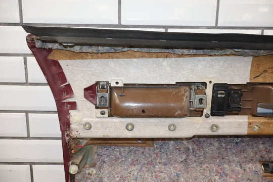 1993 - 1996 Cadillac Fleetwood Brougham Right Front Interior Trim Panel Garnet Red