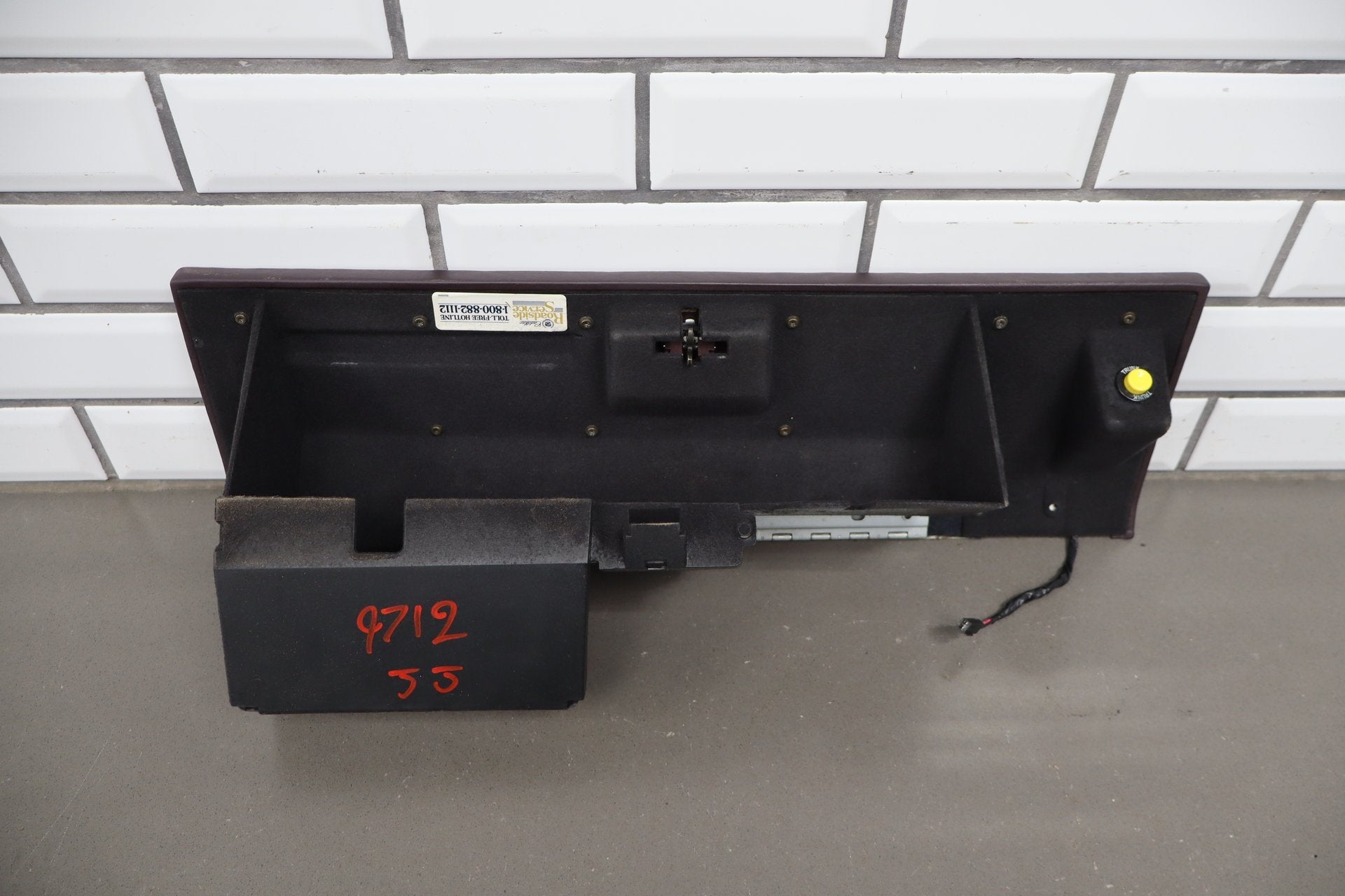 1993-1996 Cadillac Fleetwood Glove Box Bordeaux Red 75