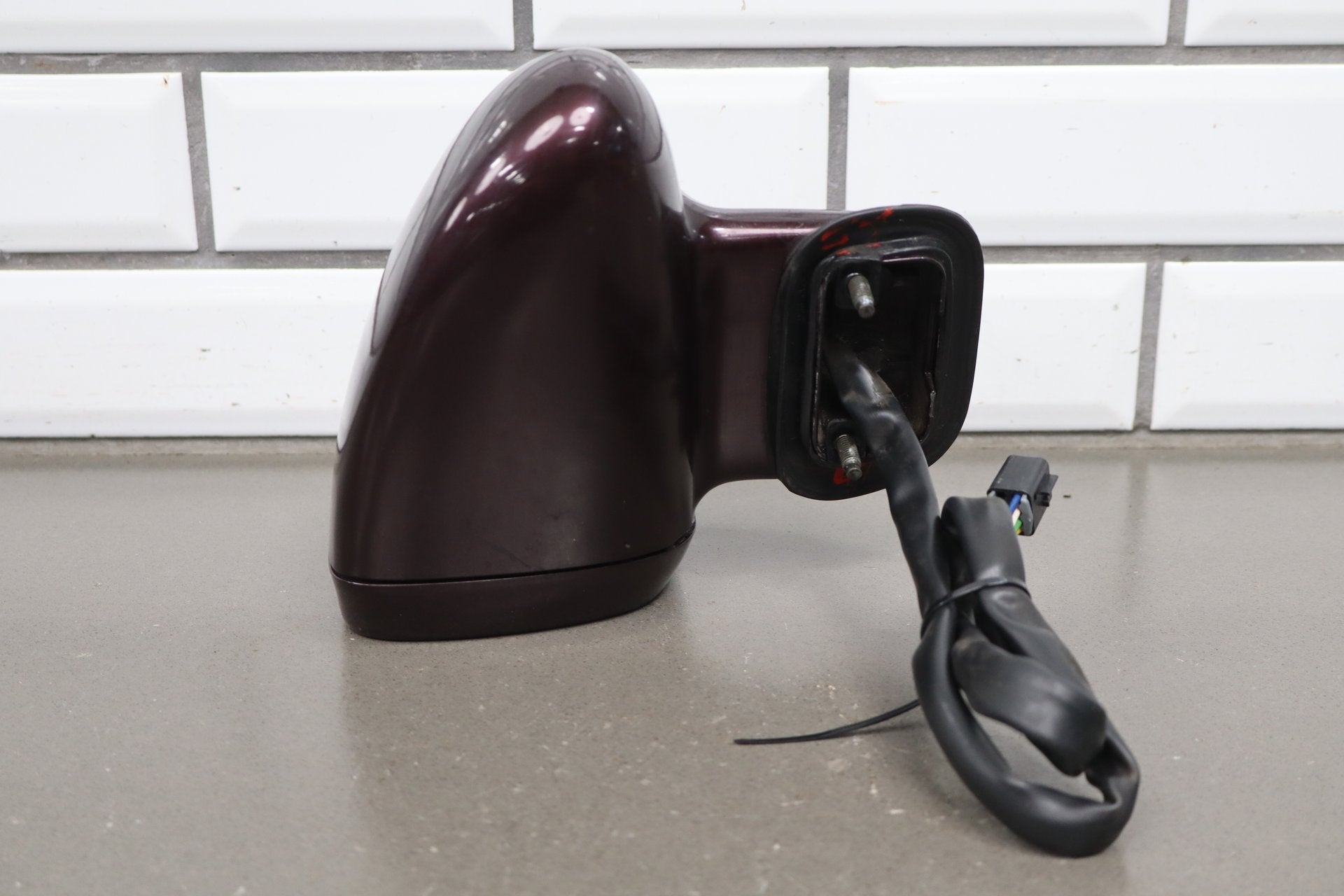 1993-1996 Cadillac Fleetwood Left Door Mirror Dark Cherry 77