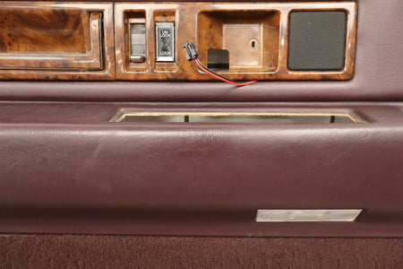 1993-1996 Cadillac Fleetwood Left Front Interior Trim Panel Bordeaux Red 75
