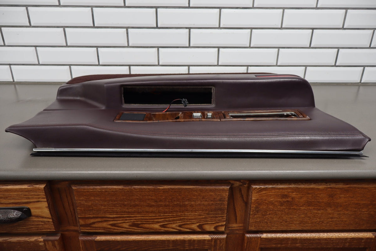 1993-1996 Cadillac Fleetwood Left Front Interior Trim Panel Bordeaux Red 75