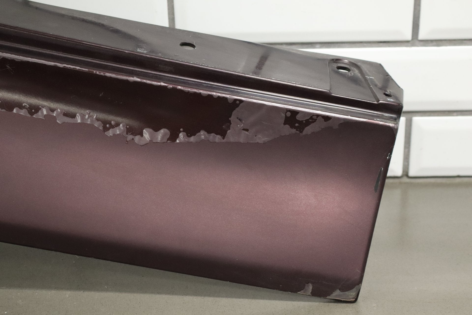 1993-1996 Cadillac Fleetwood Left Tail Light W/ Filler Panel Dark Cherry 77