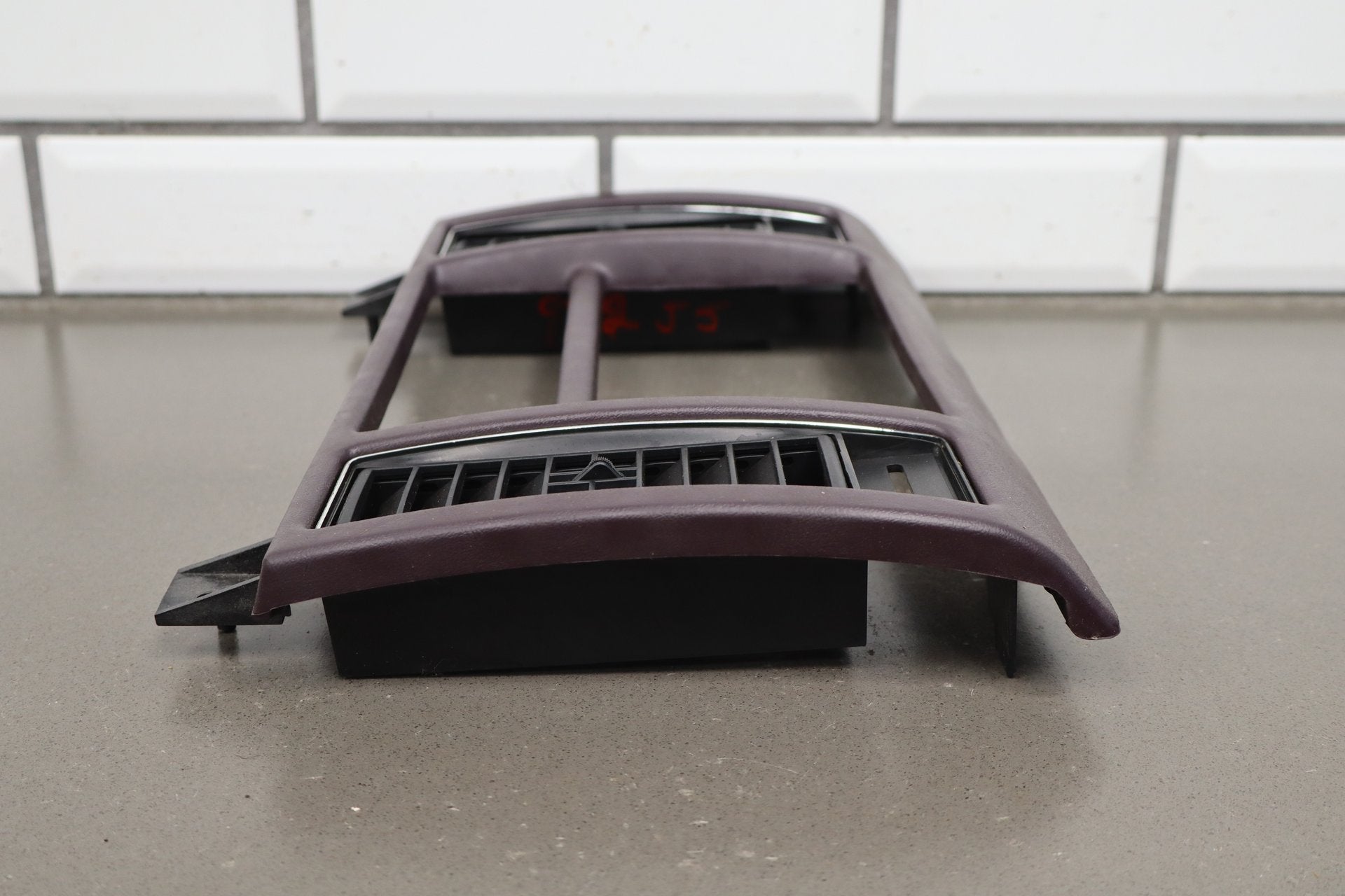 1993-1996 Cadillac Fleetwood Radio Bezel Bordeaux Red