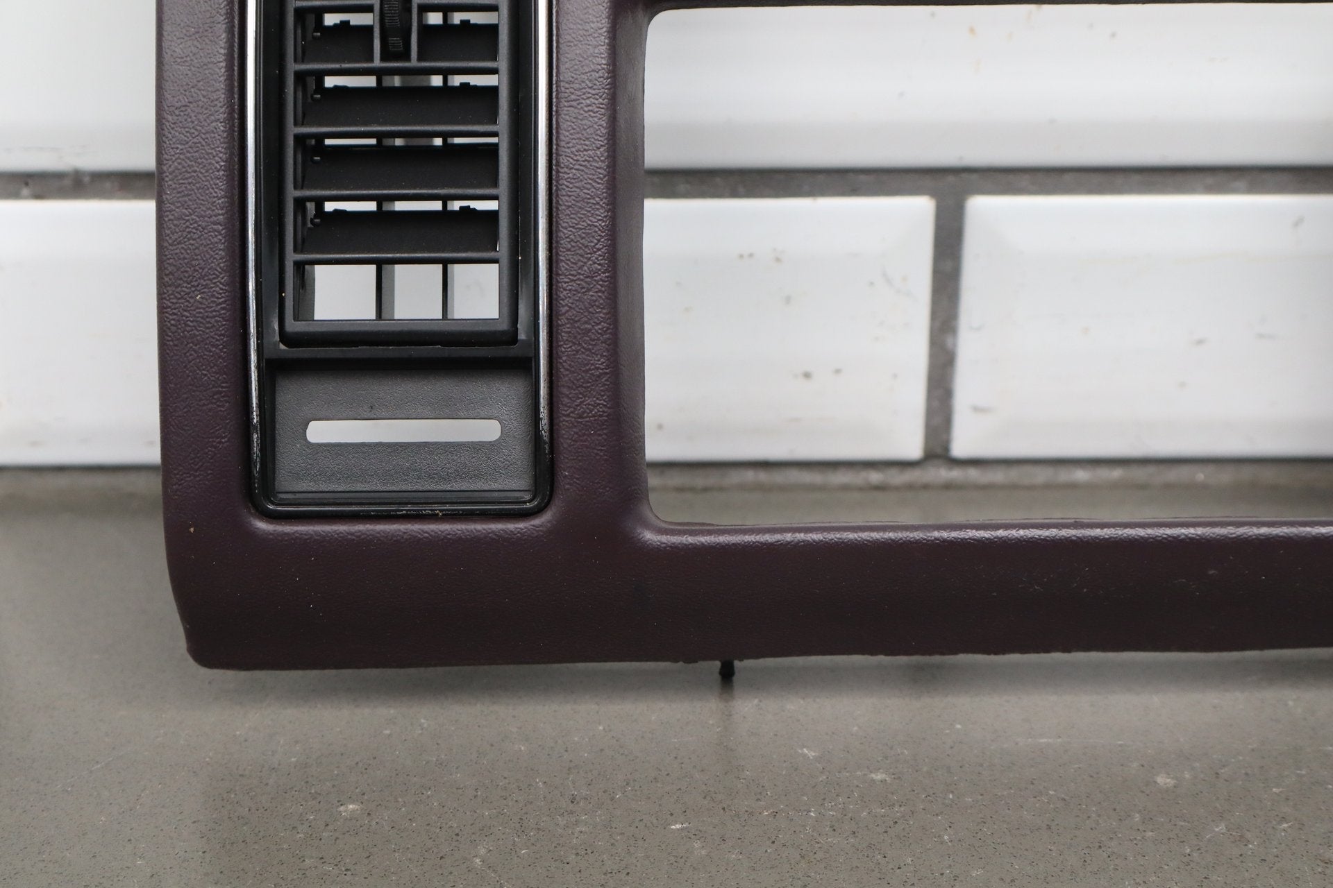1993-1996 Cadillac Fleetwood Radio Bezel Bordeaux Red
