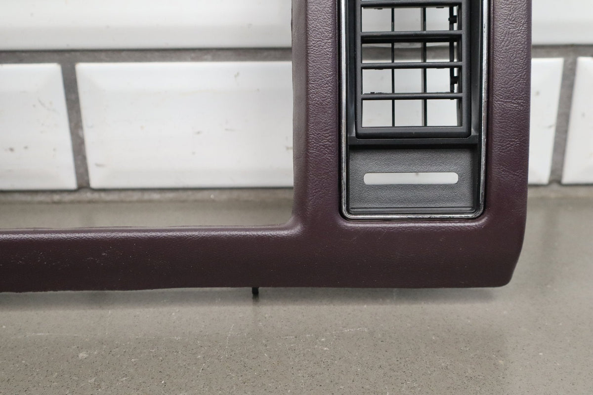 1993-1996 Cadillac Fleetwood Radio Bezel Bordeaux Red