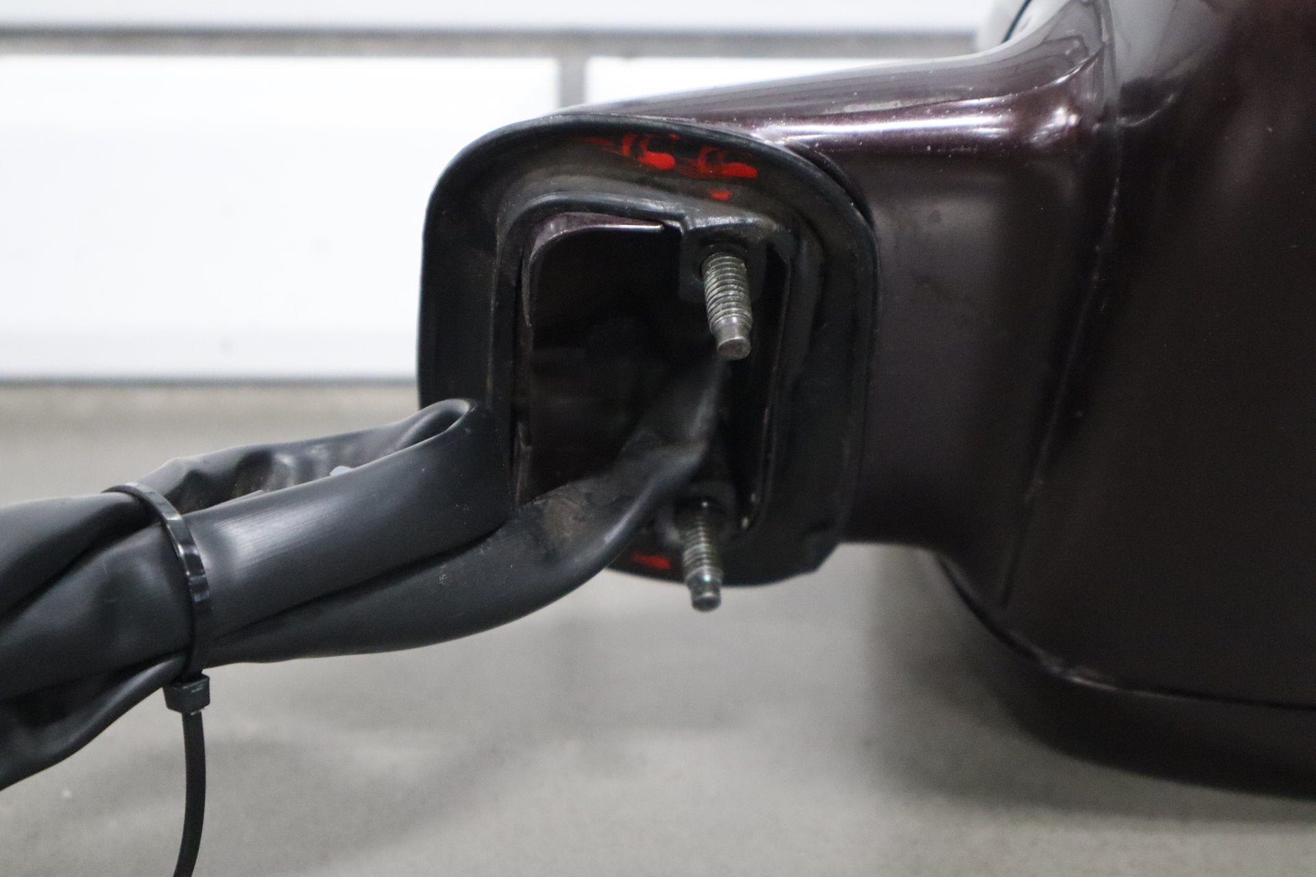 1993-1996 Cadillac Fleetwood Right Door Mirror Dark Cherry 77 1113758