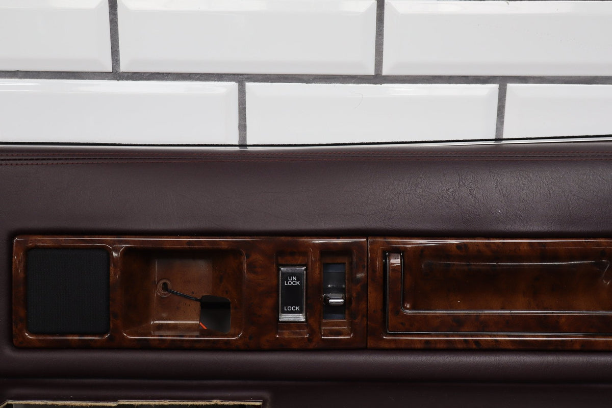 1993-1996 Cadillac Fleetwood Right Front Interior Trim Panel Bordeaux Red 75