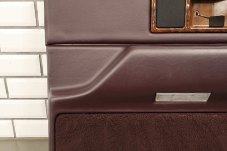 1993-1996 Cadillac Fleetwood Right Front Interior Trim Panel Bordeaux Red 75