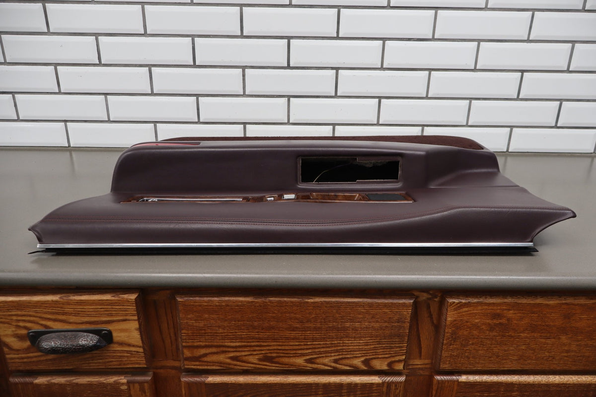 1993-1996 Cadillac Fleetwood Right Front Interior Trim Panel Bordeaux Red 75
