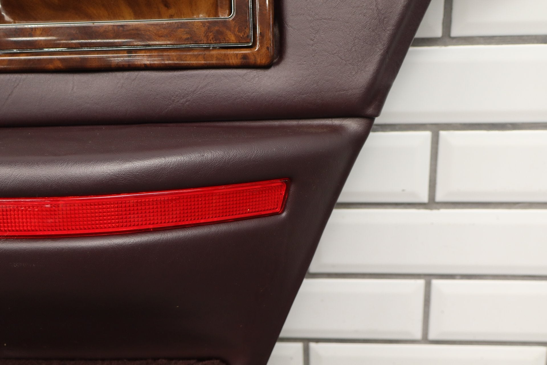 1993-1996 Cadillac Fleetwood Right Rear Interior Trim Panel Bordeaux Red 75