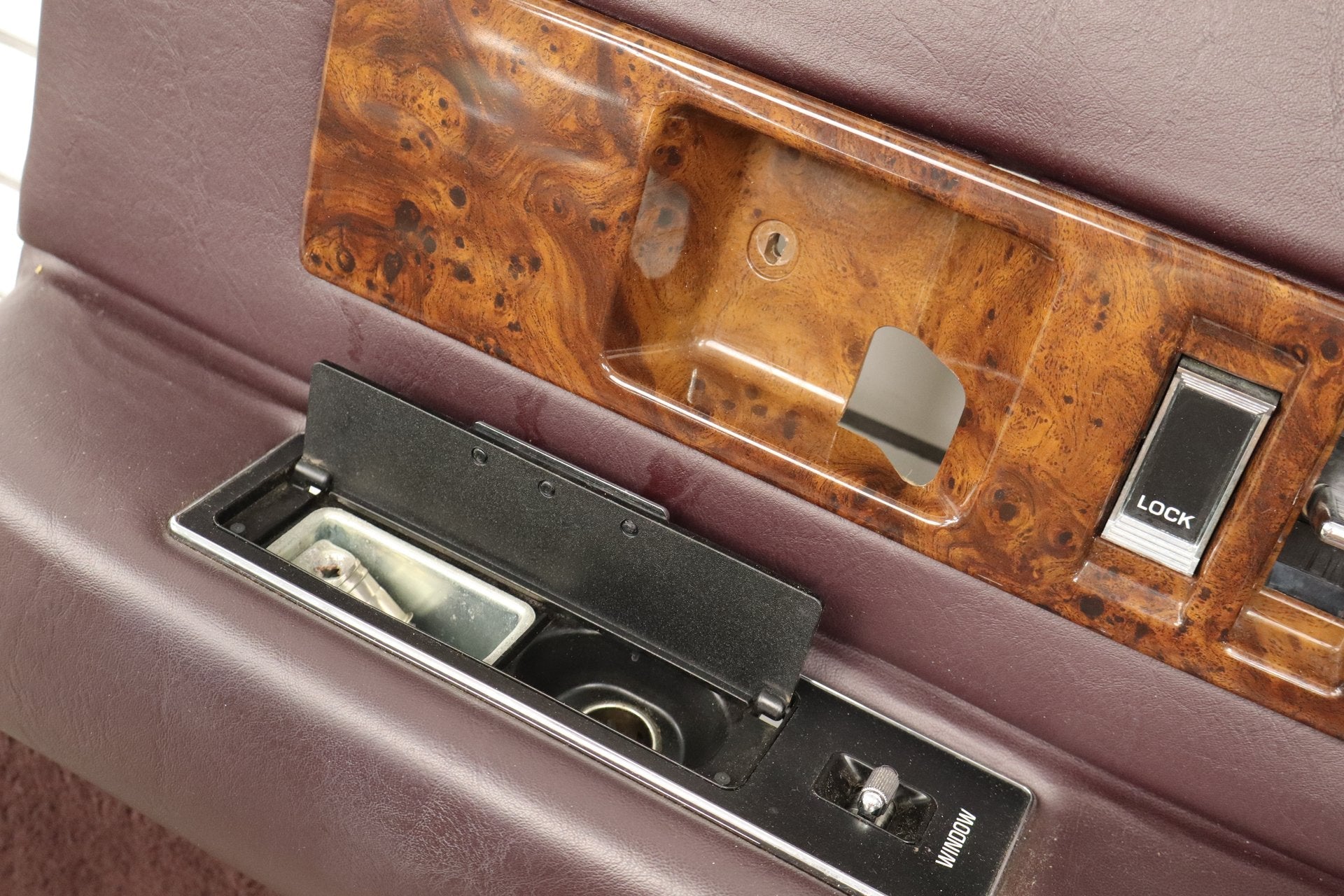 1993-1996 Cadillac Fleetwood Right Rear Interior Trim Panel Bordeaux Red 75