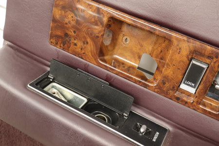 1993-1996 Cadillac Fleetwood Right Rear Interior Trim Panel Bordeaux Red 75