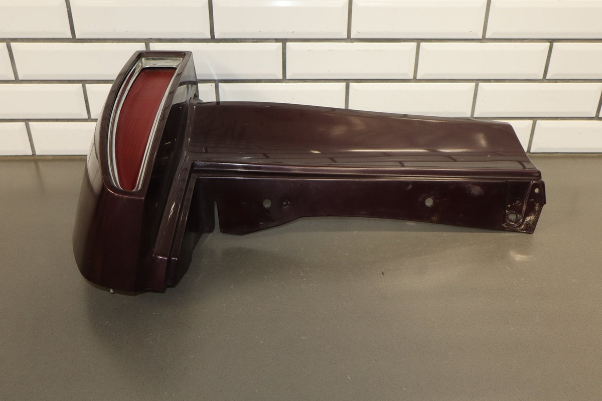 1993-1996 Cadillac Fleetwood Right Tail Light W/ Filler Panel Dark Cherry 77